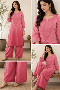 Rangrez Ombre Chikankari 2pc Rayon Soft Set