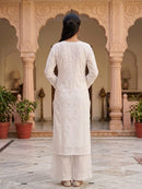 Muslin Co-ord Premium Chikankari Set