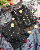 4pc Mirror Work Georgette Set