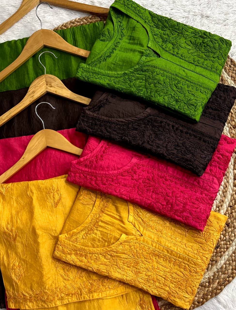 Chanderi Gala Chadi Cross Set