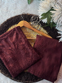 Zoya Maslin Rose 3pc Set tone embroidered