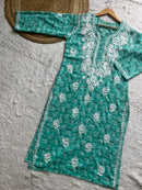 Pure printed Cotton chikankari kurta
