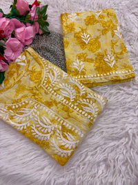 Pure Mul cotton floral soft light 2pc set
