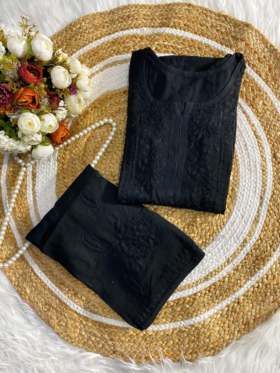 Zeenat ghaspatti Rayon Daman set