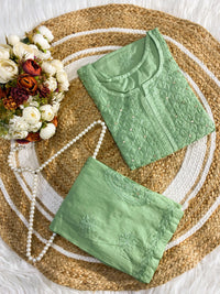 Muqaish work Zoya chikankari Set