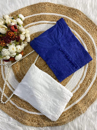 Dyed soft Dobby cotton Kurta with button