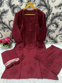 Dyeable Pure Soft chanderi 3pc Set