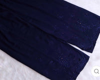 Zoya Muqaish Navy Blue Long Rayon kurta with Plazzo