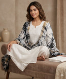Modal Co-ord Set Rose Work & Printed