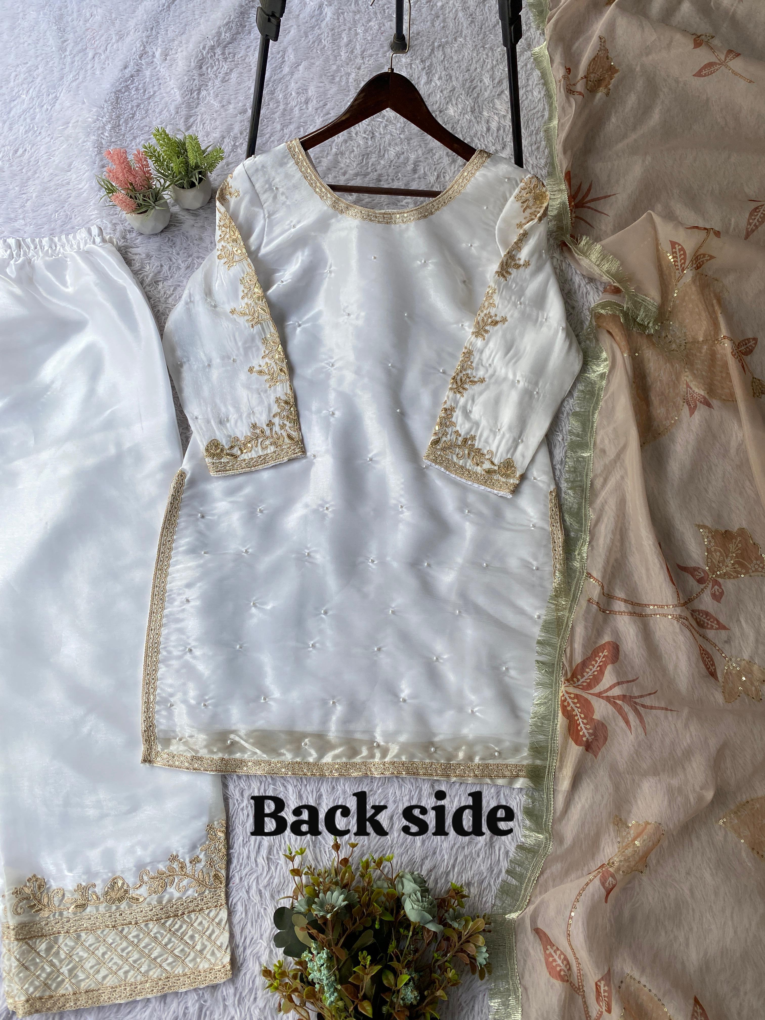 Noor Wedding 3pc Silk Set