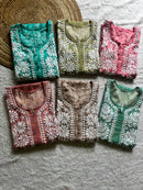 Pure printed Cotton chikankari kurta