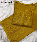 Heavy Muqaish work zoya Rayon Soft 3pc Set