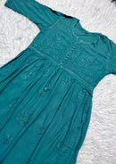 Heavy Yolk Handwork Rayon Gown