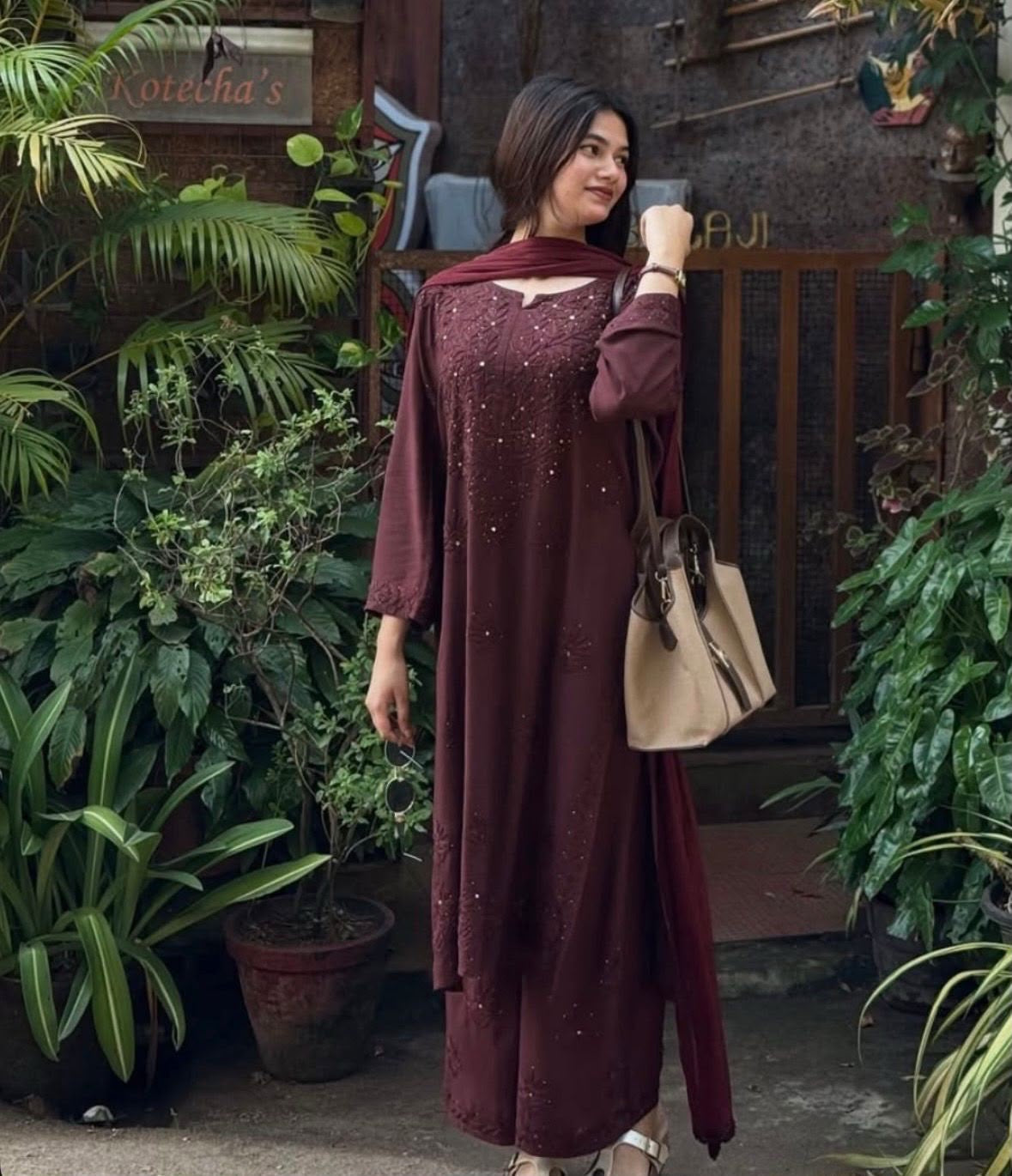 Qureshiya Zoya Muqaish Rayon 3pc Set