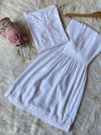 Rayon Soft Chikankari Gharara Set