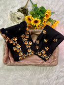 Rayon Thread Co-ord Plazzo Flowers embroidered