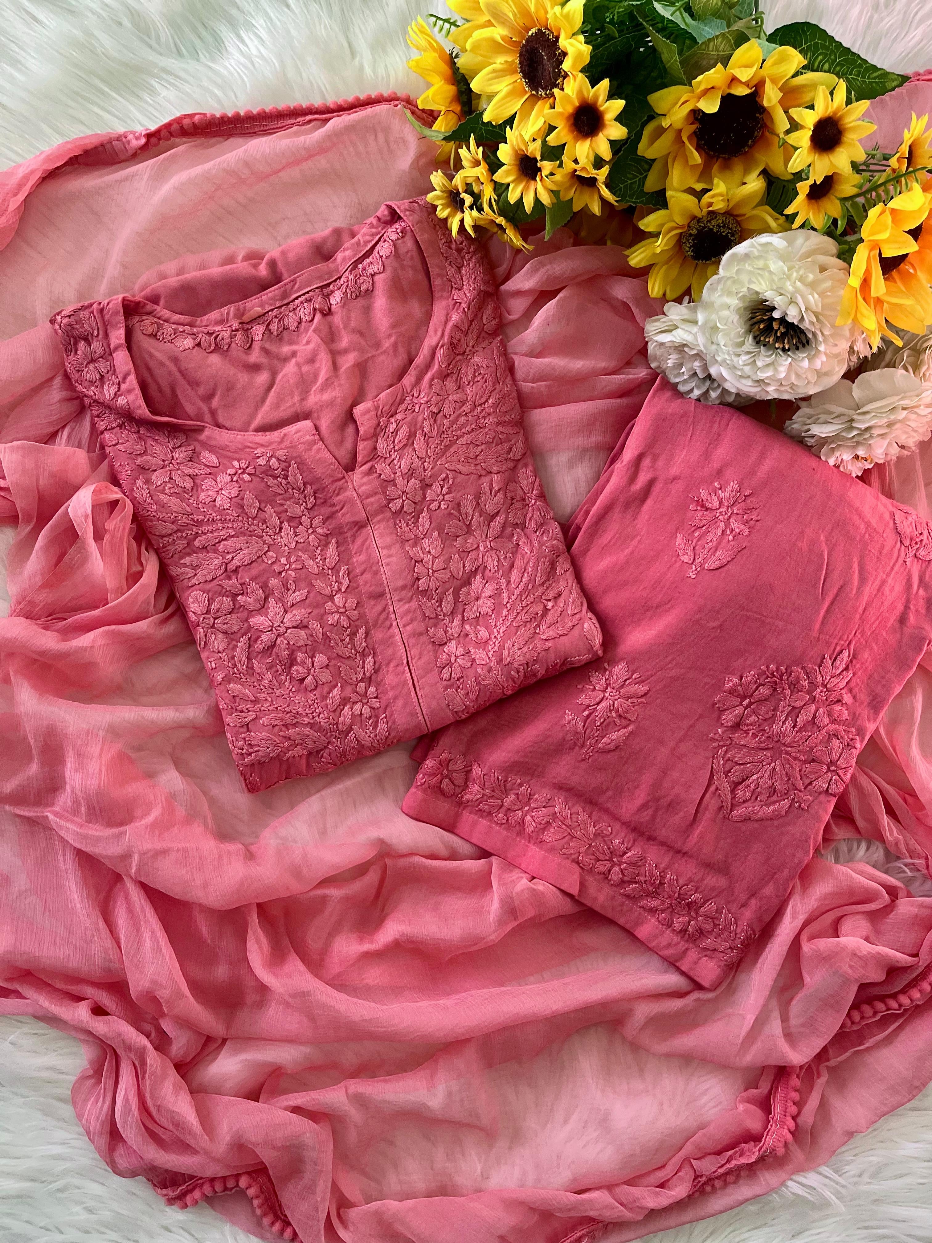 Rangrez Heavy Rayon Toned embroidered 3pc set