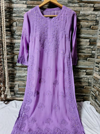 Small Sizes Viscose Muqaish Chikankari