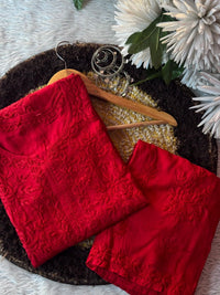 Zoya Maslin Rose 3pc Set tone embroidered