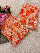 Pure Mul cotton floral soft light 2pc set