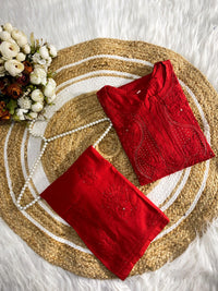 Golden muqaish Rayon Handwork 2pc Set