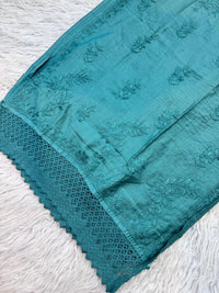 Pure Chanderi Cotton super Soft Shiny handwork