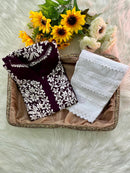 Rayon Ghaspatti Work Kurti With Pant