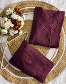 Chanderi Angrakha Style With Lace Pattern