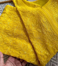 Resham chikankari viscose Suit Set