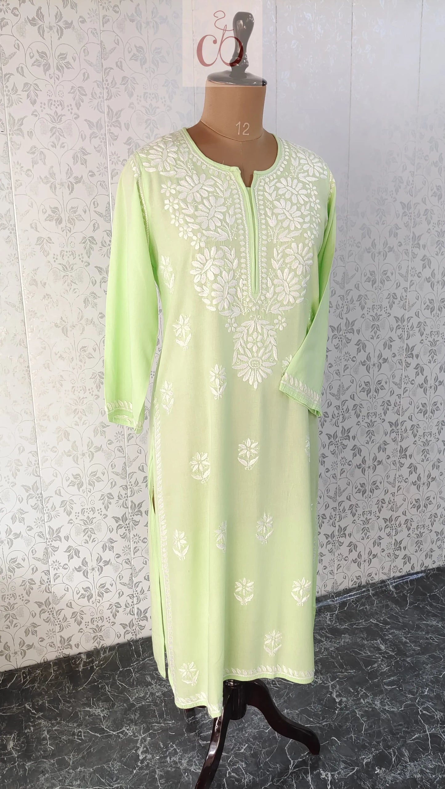 Beautiful Rayon Kurtis - Chikankari Official