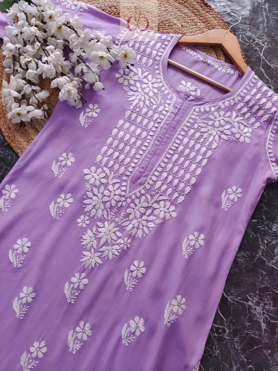 Beautiful rayon kurtis - Chikankari Official