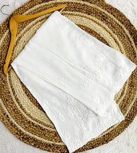 Ghasspatti thread work muslin short Top