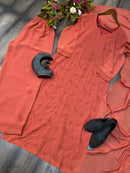 Georgette Cotton Threaded 3pc Set