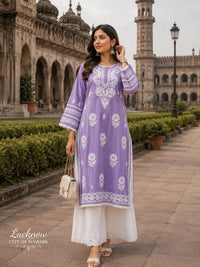 Modal Cotton long handwork Kurta