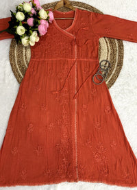 Ghas Patti Hand Work Reyon Dot Fabric Dori Lace Angrakha