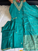 Roman Silk Blue 3pc Ethnic Set