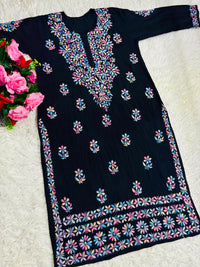 Pure Modal Lucknowi work 3pc set