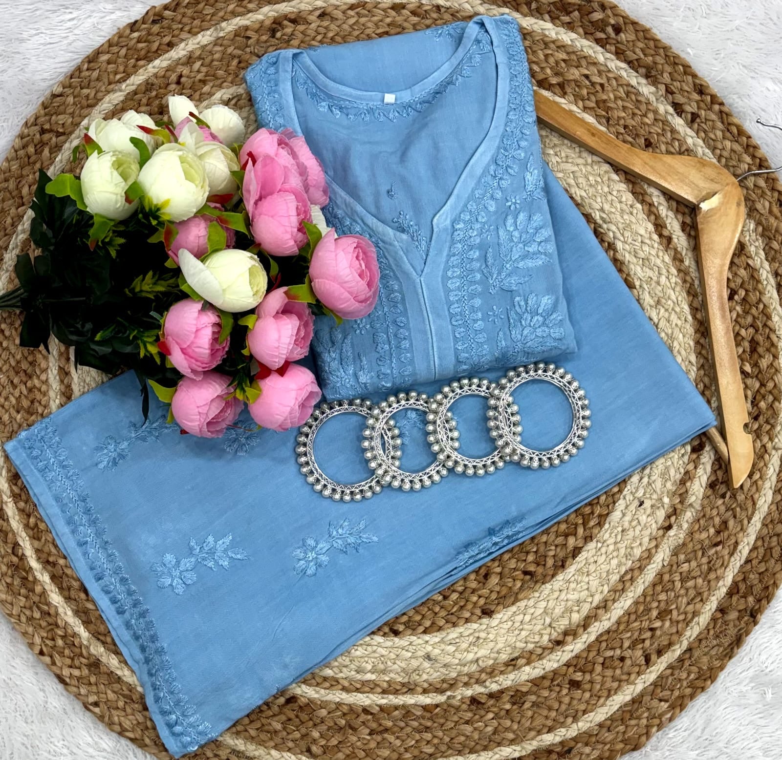 Noor 3d embroidery cotton Combo