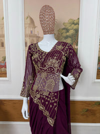 Faux Georgette tending saree