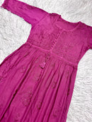 Heavy Yolk Handwork Rayon Gown