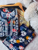 Flower printed Rayon set