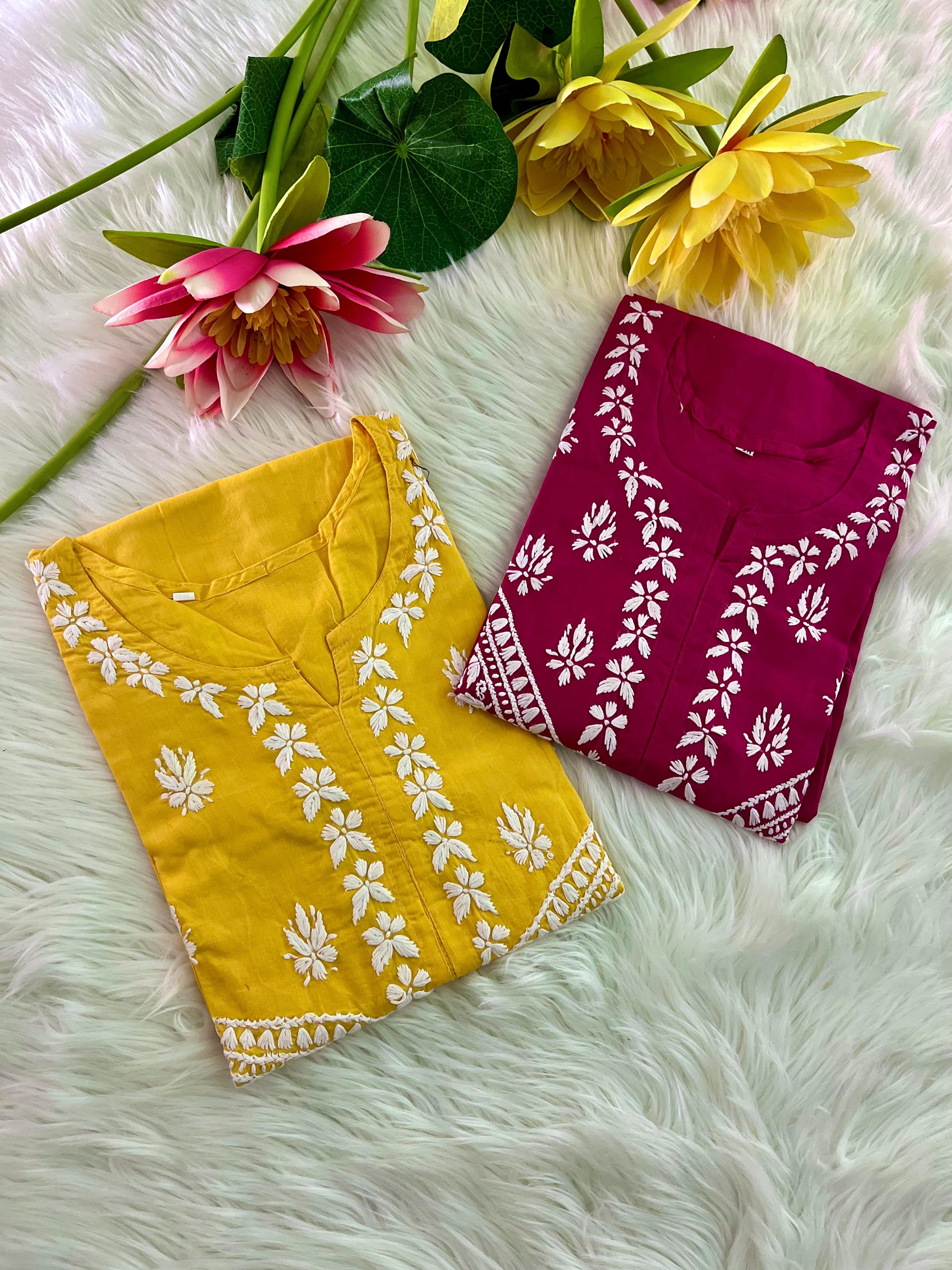 Buy 1 Get 1 Cotton Embroidered Kurta for every day
