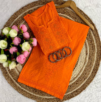 3D anchor Square Gala Muqaish thread Hand work 2pc Set