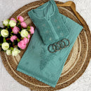 3D anchor Square Gala Muqaish thread Hand work 2pc Set