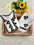 New era of chikankari Threads Set
