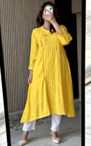 Ghas Patti Hand Work Reyon Dot Fabric Dori Lace Angrakha