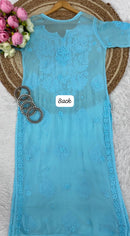 70 Gram Anchor Viscose heavywork long Kurta