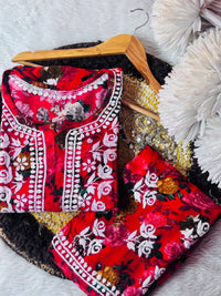 Flower printed Rayon set