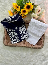 Rayon Ghaspatti Work Kurti With Pant