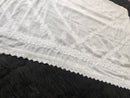 Chiffon dupa with border boota 
And chandi pattern
Along lace